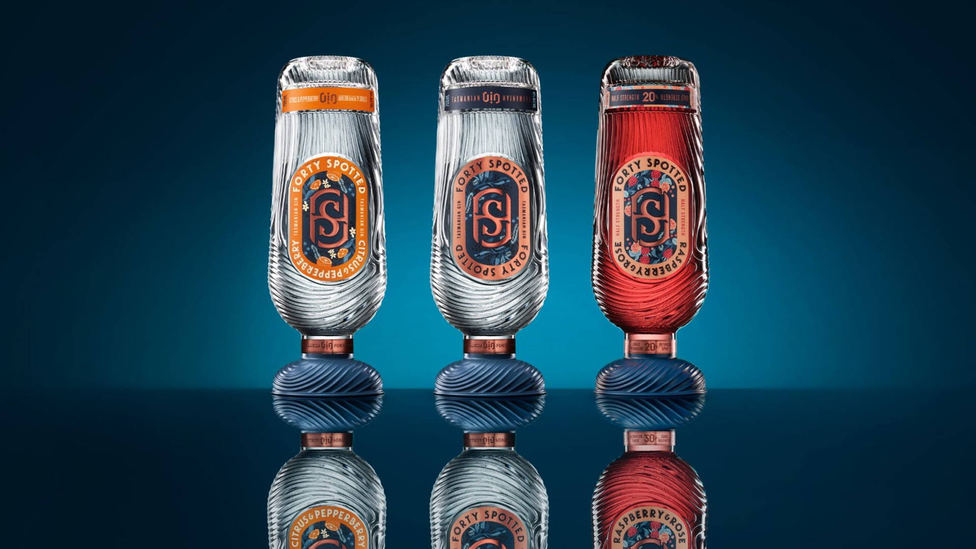 Forty Spotted Tasmanian Gin酒包裝設(shè)計顛倒了你的世界