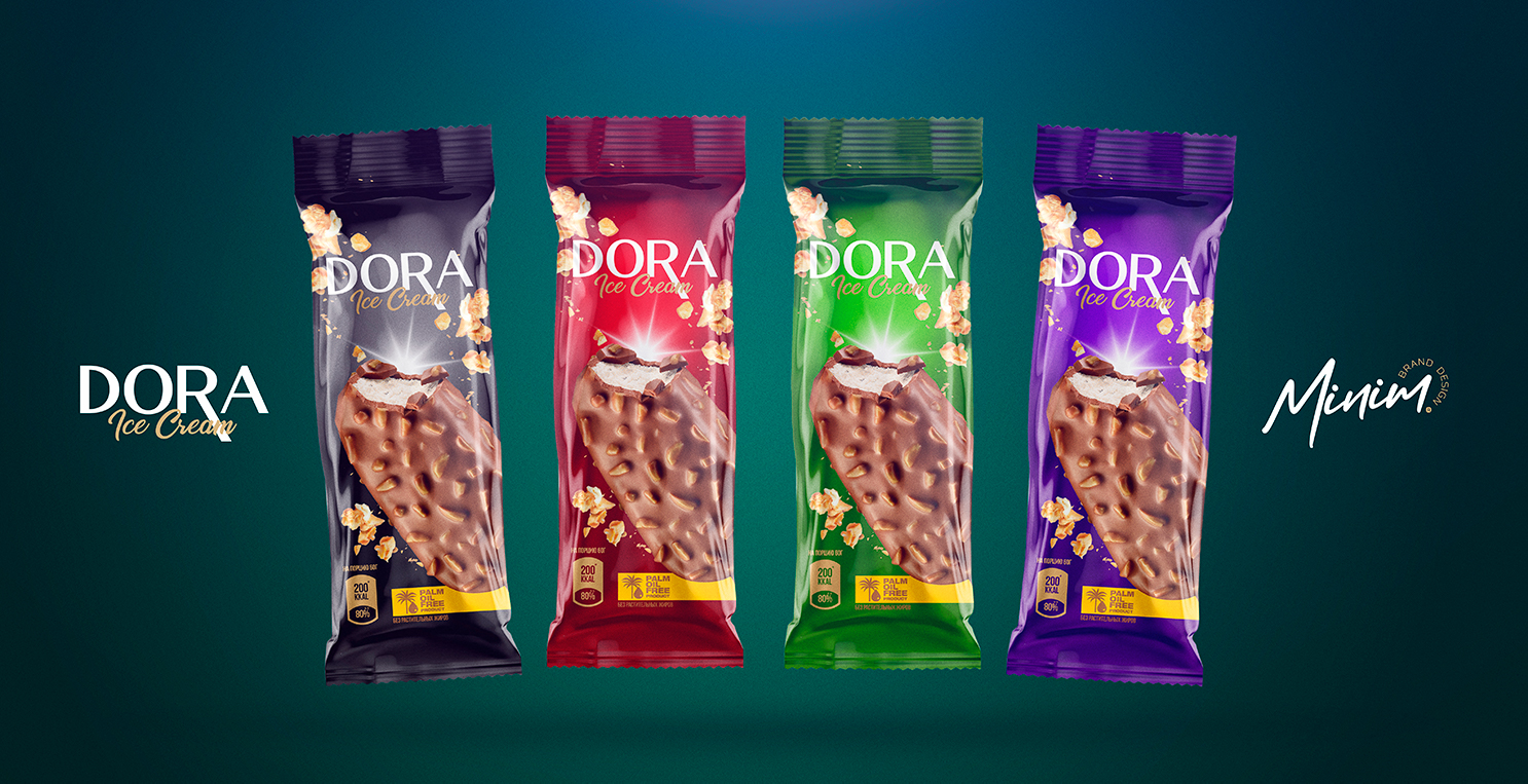 包裝設計欣賞|多拉冰淇淋專為美食家設計（冰淇淋包裝設計）