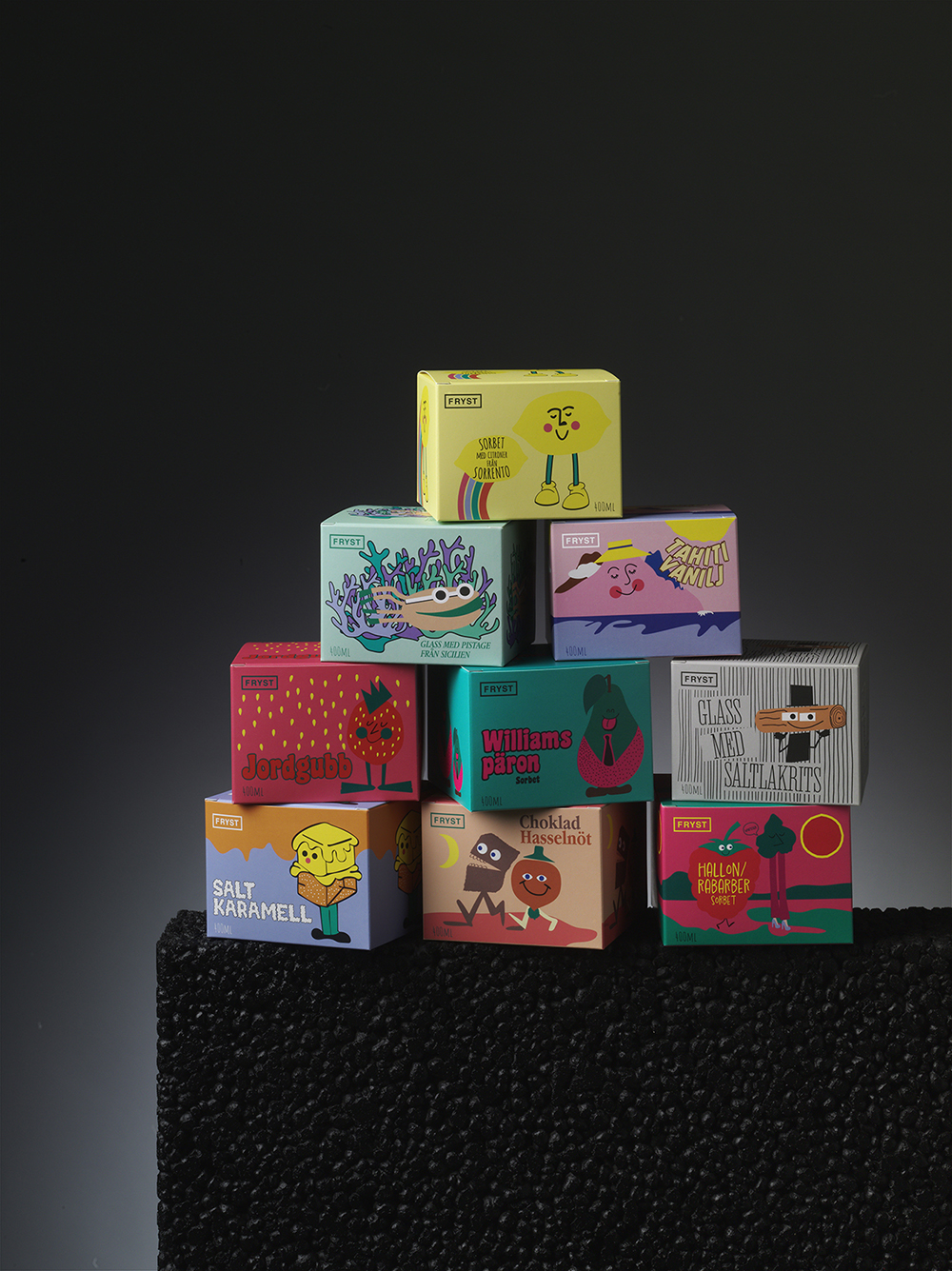 FRYST冰淇淋包裝設計