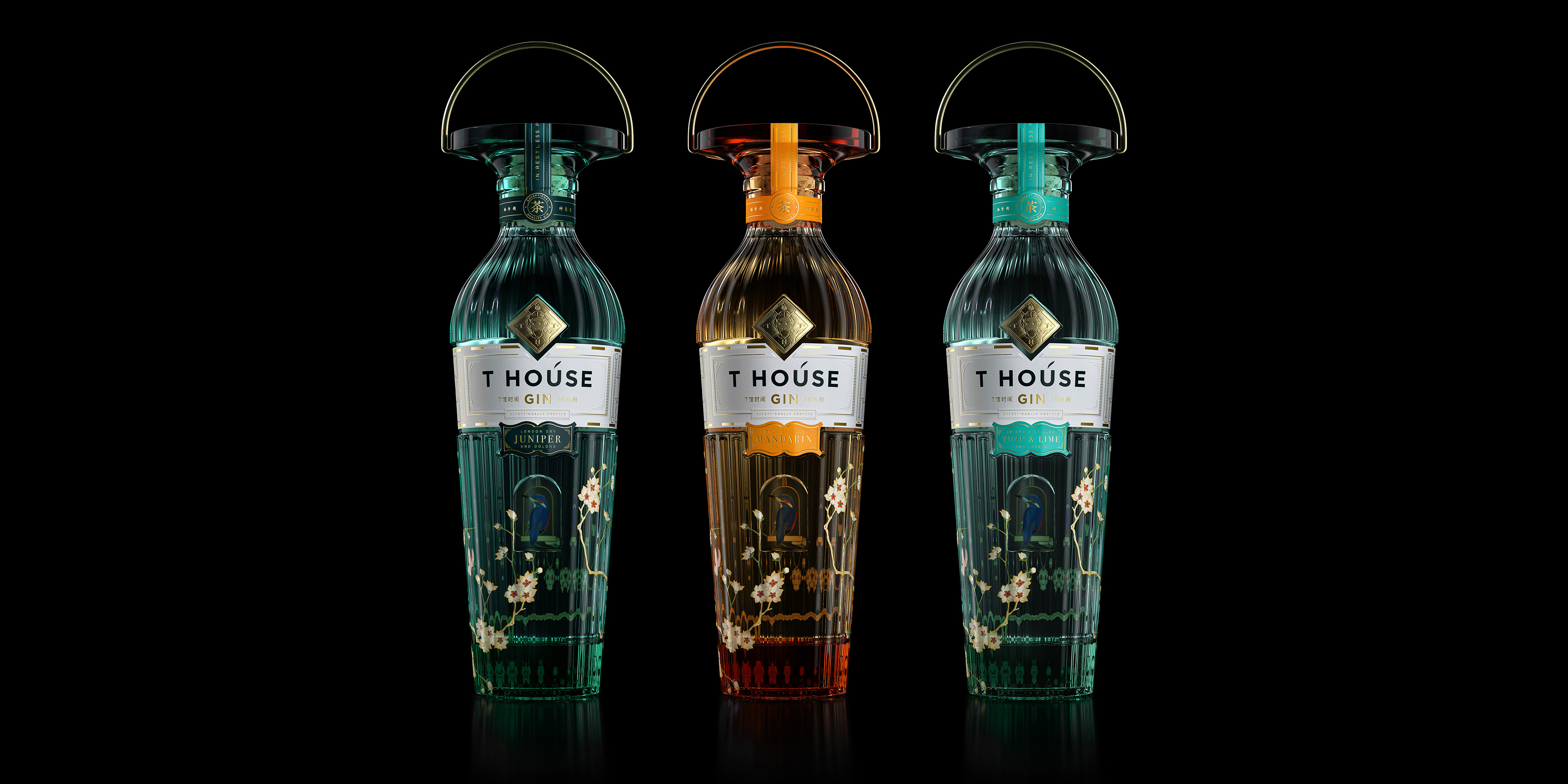 T House Gin，由Intertype Studio設(shè)計(jì)的超級(jí)優(yōu)質(zhì)烈酒