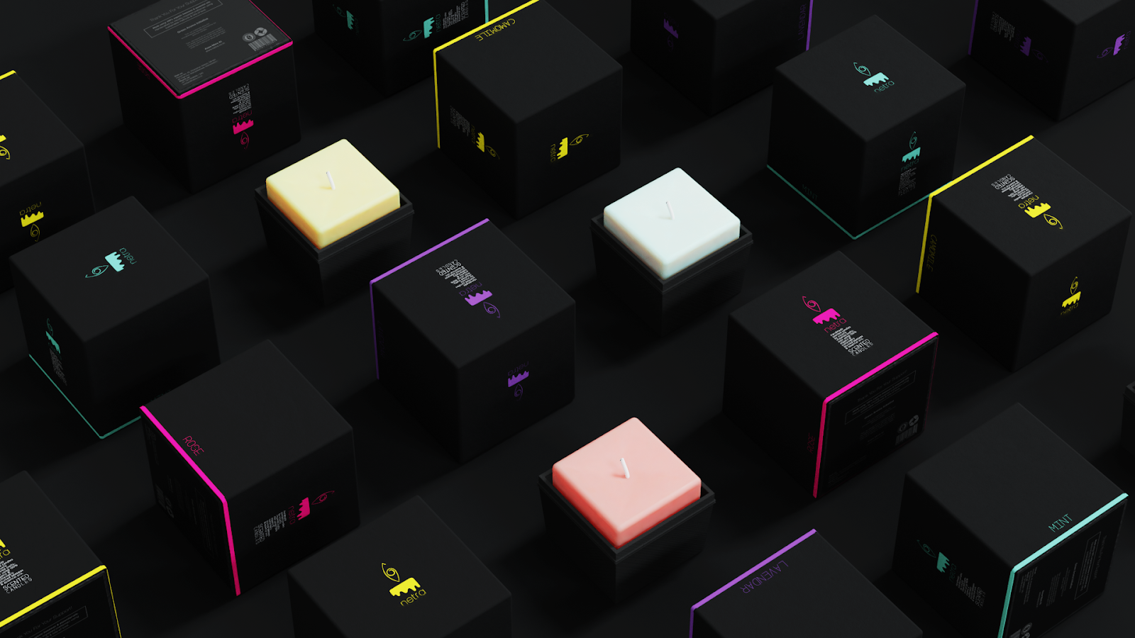 Netra香薰蠟燭包裝設計