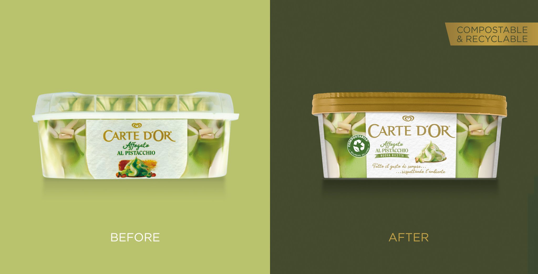 為更綠色的未來(lái)重新設(shè)計(jì)Carte D‘Or Affection冷飲包裝設(shè)計(jì)