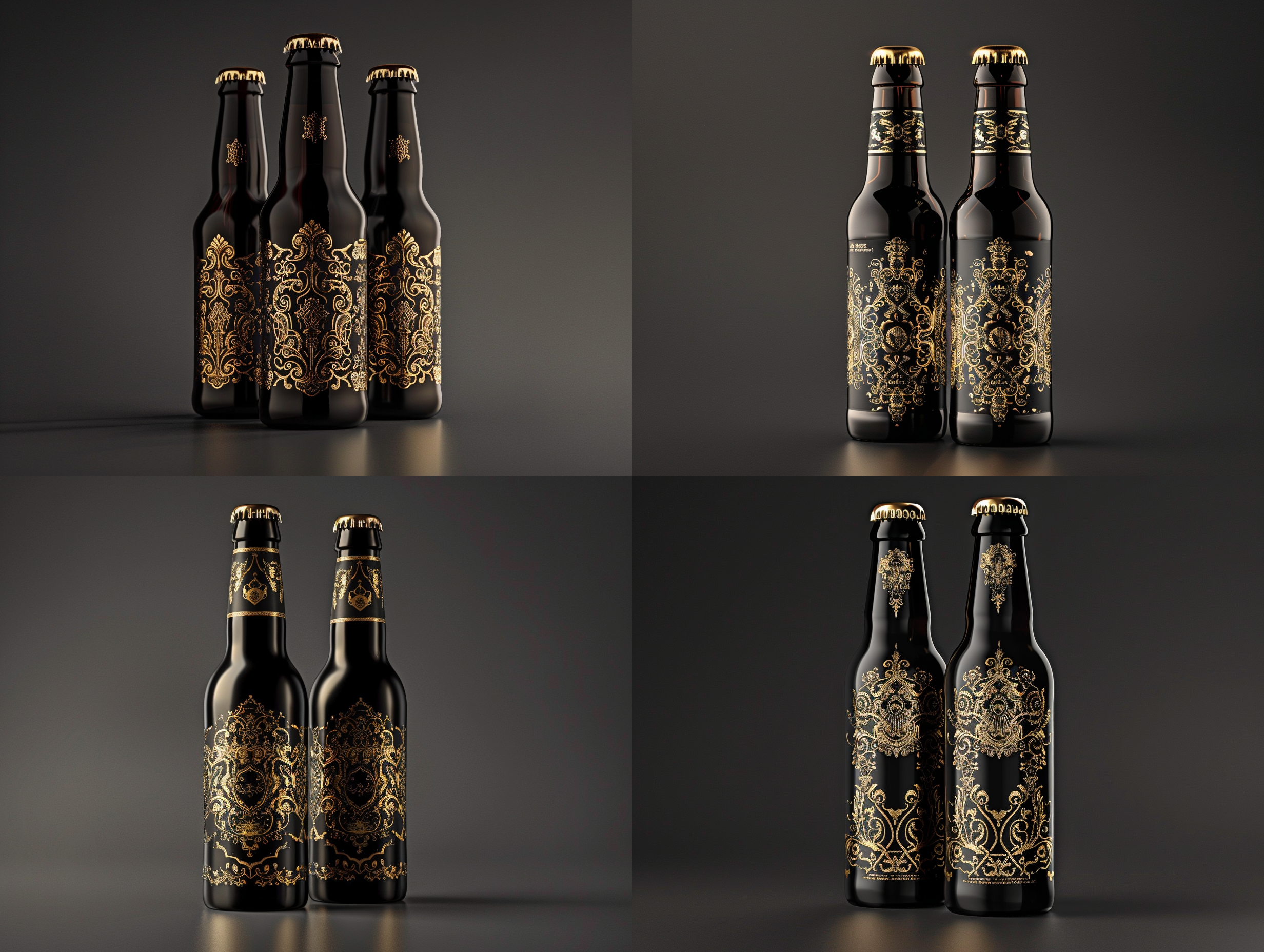 高端黑金啤酒包裝設計 高端黑金啤酒包裝設計
