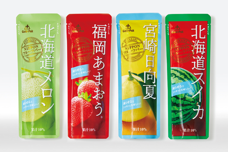 日本Gold-Pak水果棒系列包裝設計欣賞