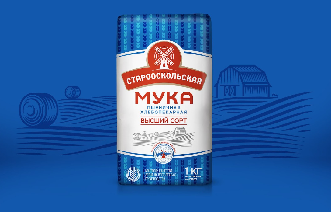 俄羅斯面粉包裝設計
