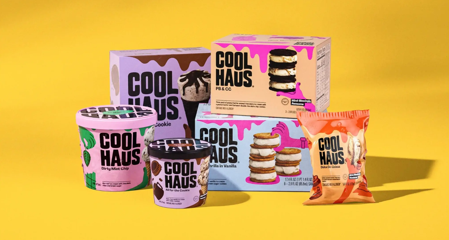 Coolhaus by &Walsh冰淇淋包裝設(shè)計創(chuàng)意欣賞