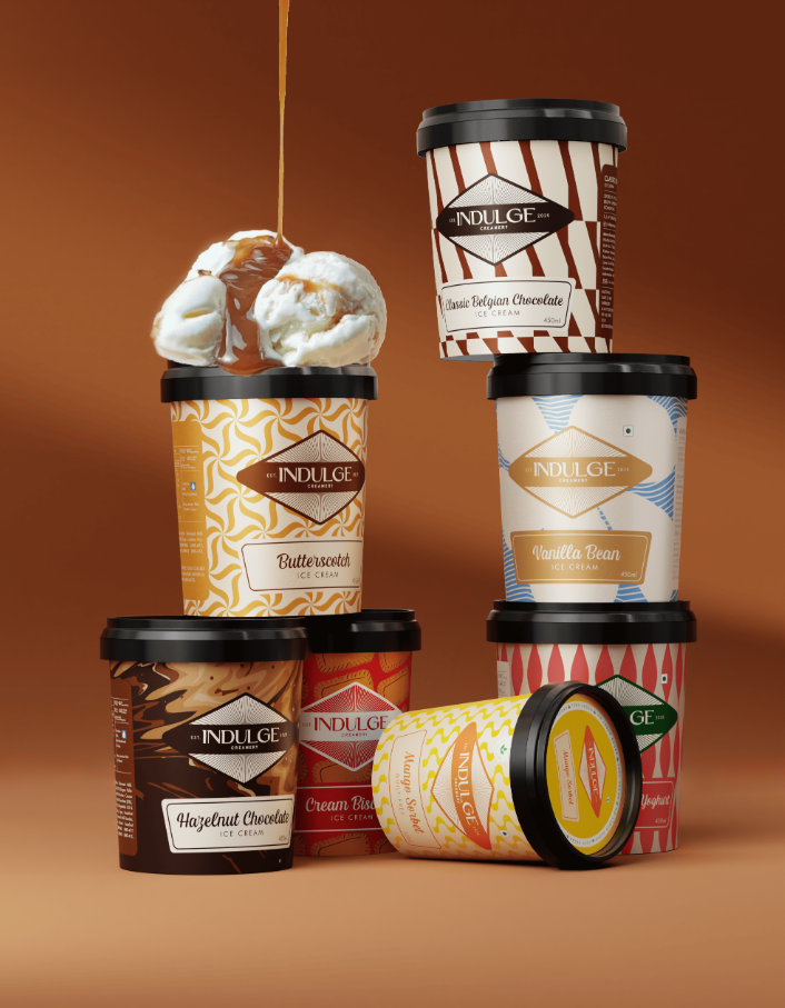 Indulge Creamery冰淇淋包裝設計