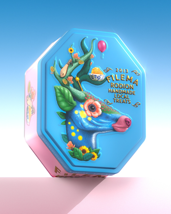 Filema Rodion 周年紀念糖果馬口鐵盒包裝設(shè)計